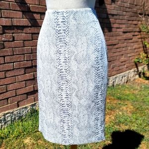 Ann Taylor python pencil skirt